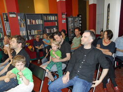 Begeistertes Publikum in den Räumen unserer Musikschule (Jablonskistr. 15 im Prenzlauer Berg) am Tag der offenenen Tür