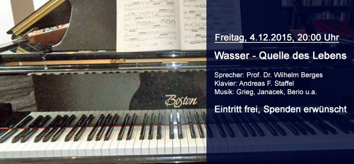 Ohrpheo-Konzert Berges und Staffel, Freitag, 4.12.2015