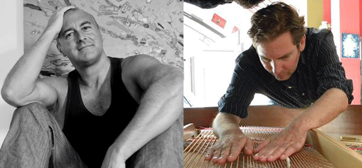 Zwei Porträtaufnahmen: links Marc Yeats, rechts Andreas F. Staffel